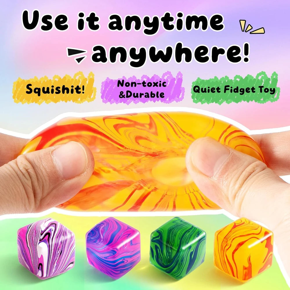Textured Squishy Fidget Cube