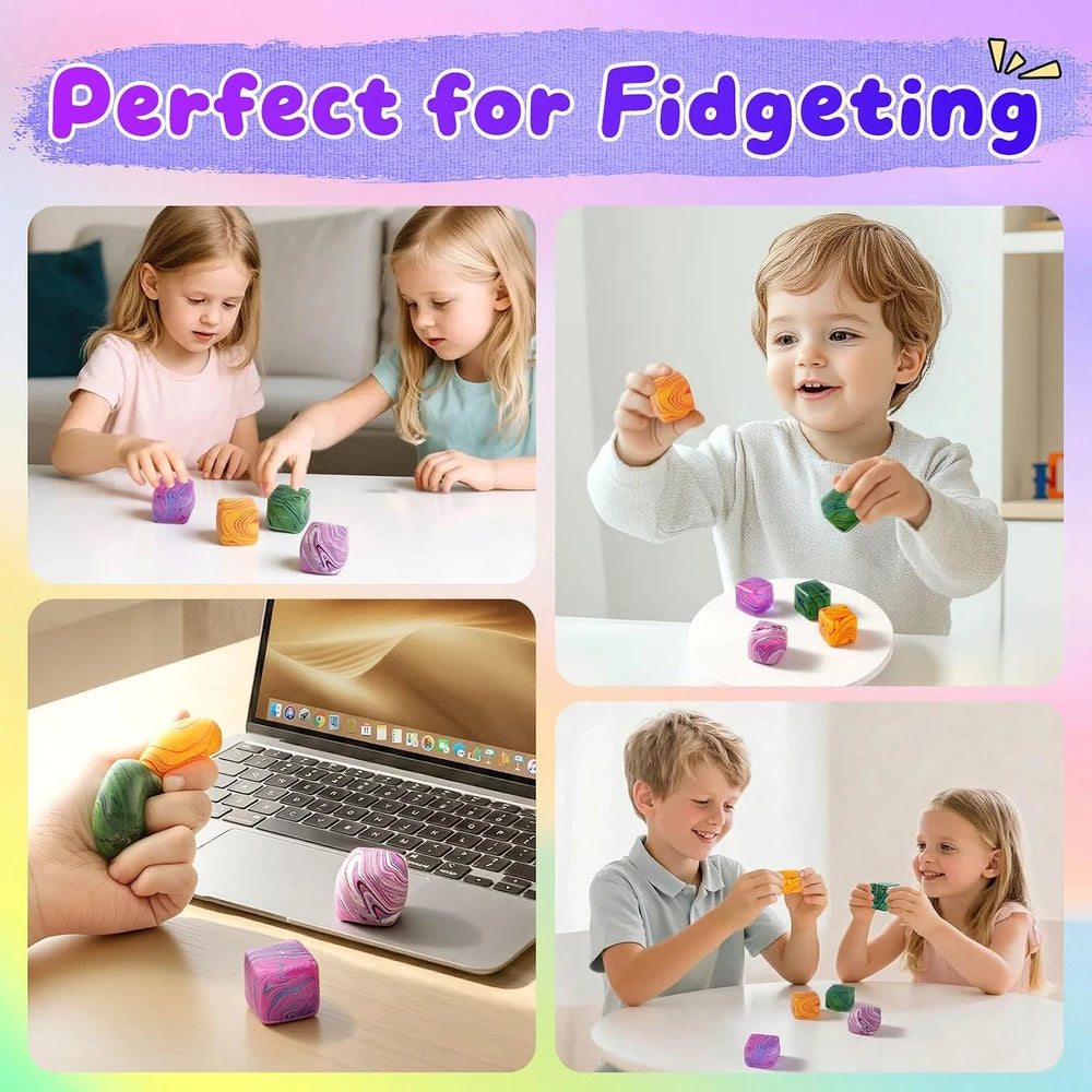 Textured Squishy Fidget Cube